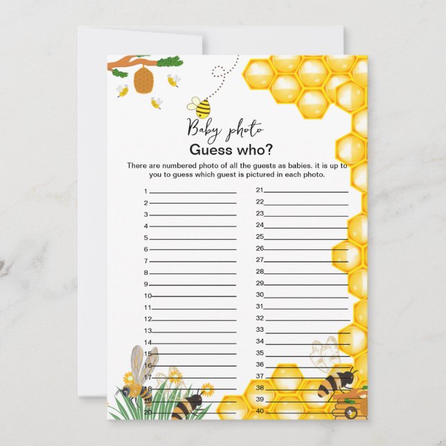 Bike Theme Baby Dusche raten Sie, welches Spiel (Vorderseite)