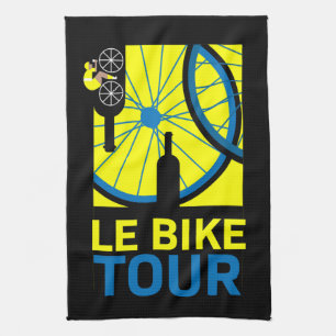 Bike Touring Art Geschirrtuch