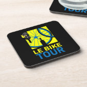 Bike Touring Art Getränkeuntersetzer (Linke Seite)