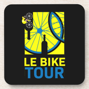 Bike Touring Art Getränkeuntersetzer