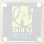 Bike Touring Art Glasuntersetzer (Rückseite)