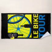Bike Touring Art Strandtuch (Vorderseite)