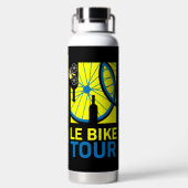 Bike Touring Art Trinkflasche (Rückseite)