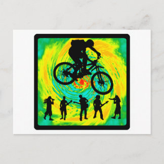 Bike Triple Jump Postkarte
