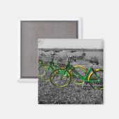 Bike Triplets Auswahl Farbe Magnet (Vorderseite/Rückseite)