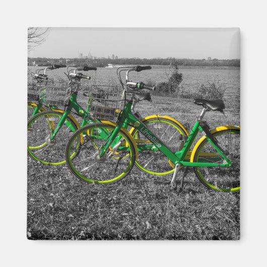 Bike Triplets Auswahl Farbe Magnet (Vorne)