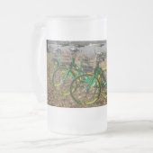 Bike Triplets Mattierte Tasse (Vorderseite Links)