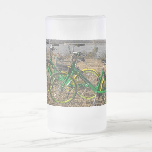 Bike Triplets Mattierte Tasse (Mittel)