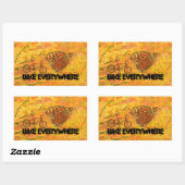 Bike überall rechteckiger aufkleber (Blatt)