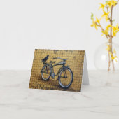 Bike und Crow Karte (Gelbe Blume)
