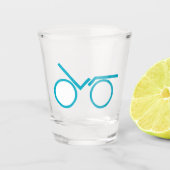 Bike Vector Shot Glass - Radfahren Schnapsglas (Vorderseite)