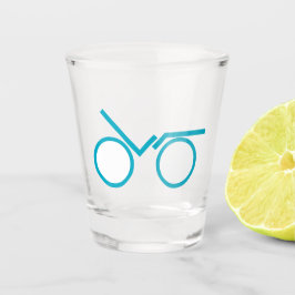Bike Vector Shot Glass - Radfahren Schnapsglas