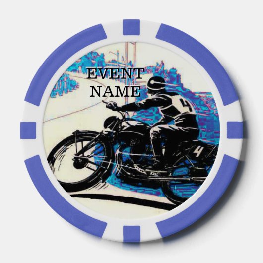 Bike Week Poker Führen Sie eine individuell anpass Pokerchips (Vorderseite)