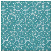 Bike Wheels Blau und Weiß Muster Stoff (Muster)