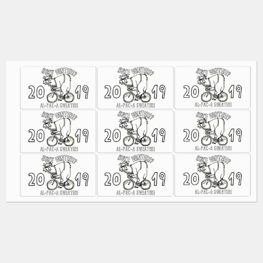 Bike Winter 2019 Alpaca Sweater Sticker (Blatt)