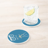 Bike Worte aus Fahrradteilen Fahrradsportfan Untersetzer (Seite)