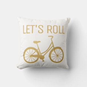 Bike Zitat Lasse Roll Gold Modernes Bike Kissen