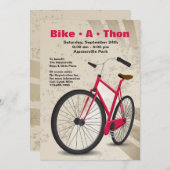 Bikeathon-Einladung Einladung (Vorne/Hinten)
