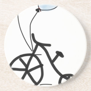 Bikeballon Party personalisieren Jubiläum Untersetzer