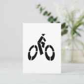 Bikeman Icon Postkarte (Stehend Vorderseite)