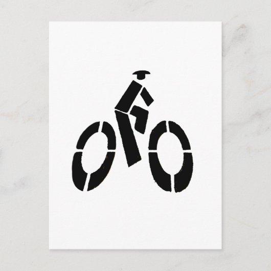 Bikeman Icon Postkarte (Vorderseite)