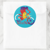 BikeNoCo Colorado-Aufkleber Runder Aufkleber (Tasche)