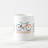 "BIKEOLOGIST" Vintage Cycling Mug Verwandlungstasse (Mittel)