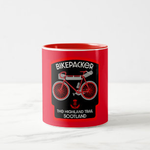 Bikepack auf dem Highland Trail Schottland Zweifarbige Tasse