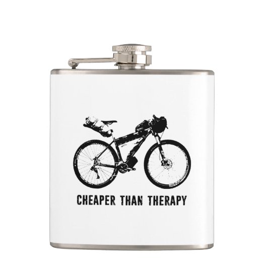 Bikepack, billiger als Therapie Flachmann (Vorderseite)