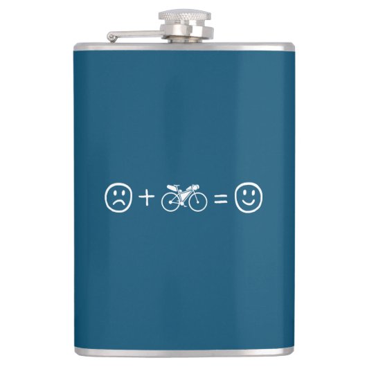Bikepack macht dich glücklich flachmann (Vorderseite)