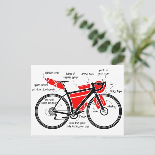 Bikepack Postkarte (Stehend Vorderseite)