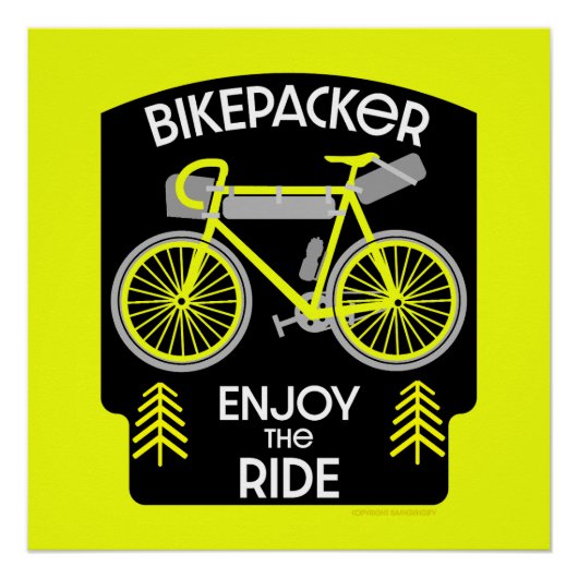 Bikepack | Rückpackung | Touren | CAMPING Poster (Vorderseite)