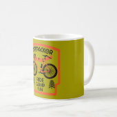 Bikepackerfisch und Campingplatz Kaffeetasse (VorderseiteRechts)