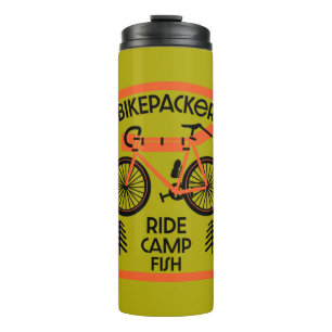 Bikepacking Fischen Camping Natur Thermosbecher