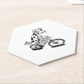 Bikepacking Klassischer T - Shirt Untersetzer (angewinkelt)