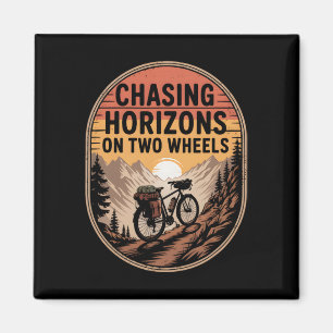 Bikepacking Outdoor-Mountainbiking, Horizonte jage Magnet