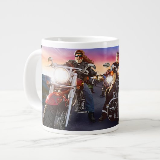 Biker 1 Tasse (Vorderseite Links)