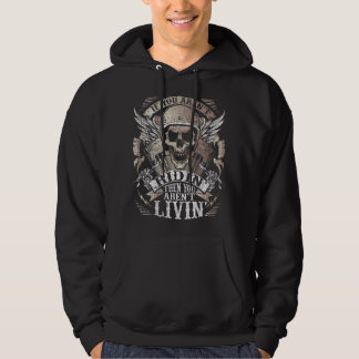 Biker Aren't Ridin' Aren't Livin' Auf Back Grunge Hoodie