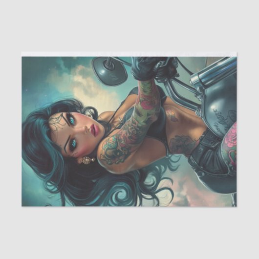 Biker Babe12 3rd Edition Seidenpapier (Vorderseite)