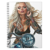 Biker Babe12 Notizblock (Vorderseite)