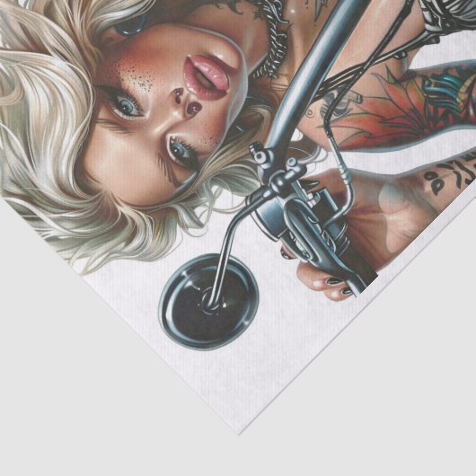 Biker Babe14 Seidenpapier (Ausschnitt)
