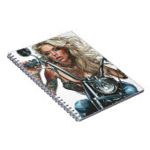 Biker Babe15 Notizblock (Rechte Seite)