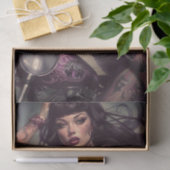 Biker Babe16 Seidenpapier (Geschenk)