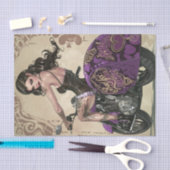 Biker Babe3 Bad to Bone Edition Seidenpapier (Handwerk)