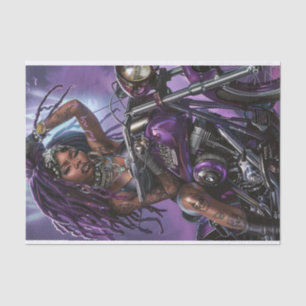 Biker Babe5 Schlecht zur Knochen-Edition Seidenpapier