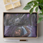 Biker Babe5 Schlecht zur Knochen-Edition Seidenpapier (Geschenk)