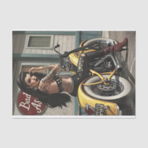 Biker Babe6 schlecht für die Knochen-Edition Seidenpapier