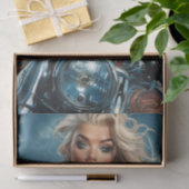 Biker Babe8 Seidenpapier (Geschenk)