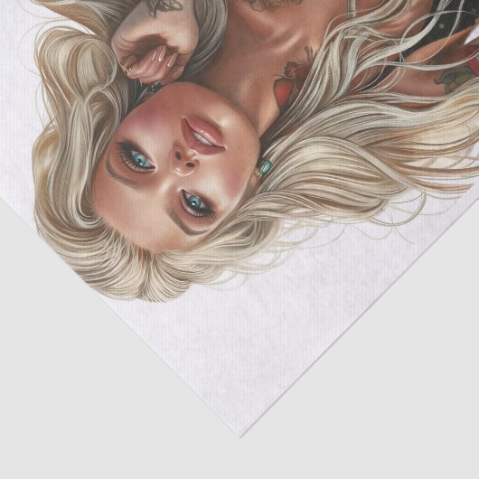 Biker Babe9 Seidenpapier (Ausschnitt)