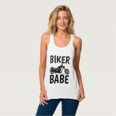 BIKER BABE, Ladys Motorrad T - Shirt (Vorderseite Vollansicht)